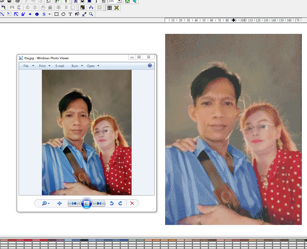 Dịch vụ Chuyển Ảnh sang Tranh Đính Đá - Tranh Thêu chữ thập theo yêu cầu